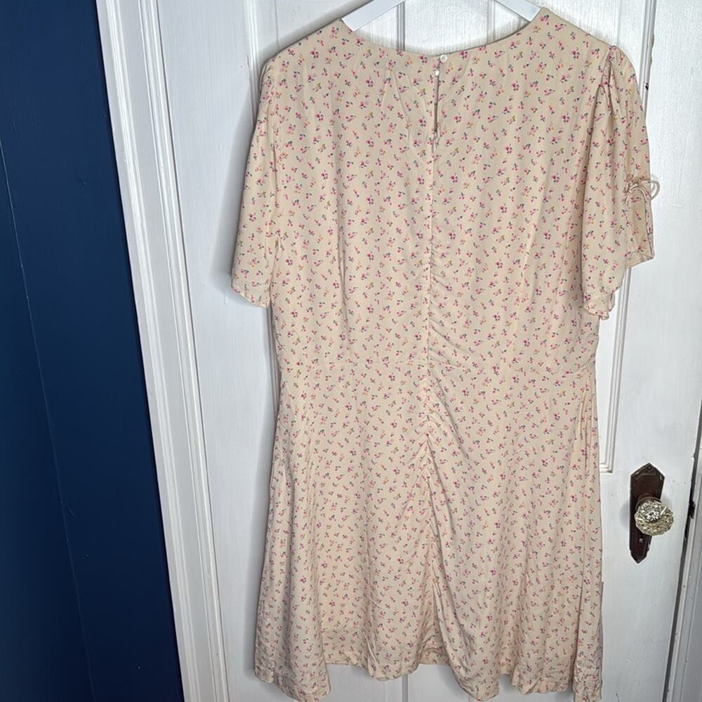 Madewell Tie-Sleeve Retro Floral Dress in Dutch Dandelions W1361 Sz 14 - Picture 12 of 13